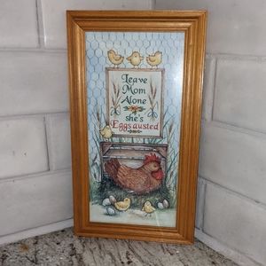 Figi Graphics Chicken Art Leave Mom Alone She's Eggsausted EUC & Fun Cottage